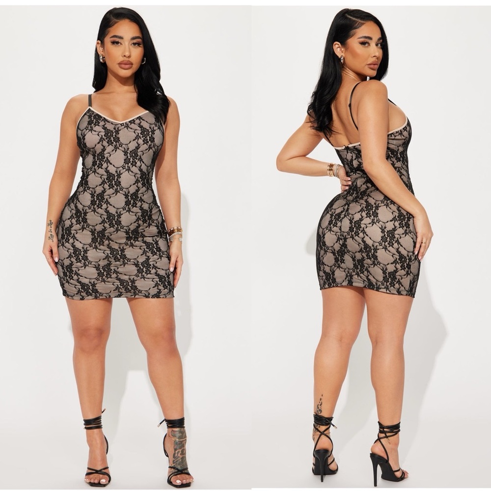 New lace fashion nova mini dress